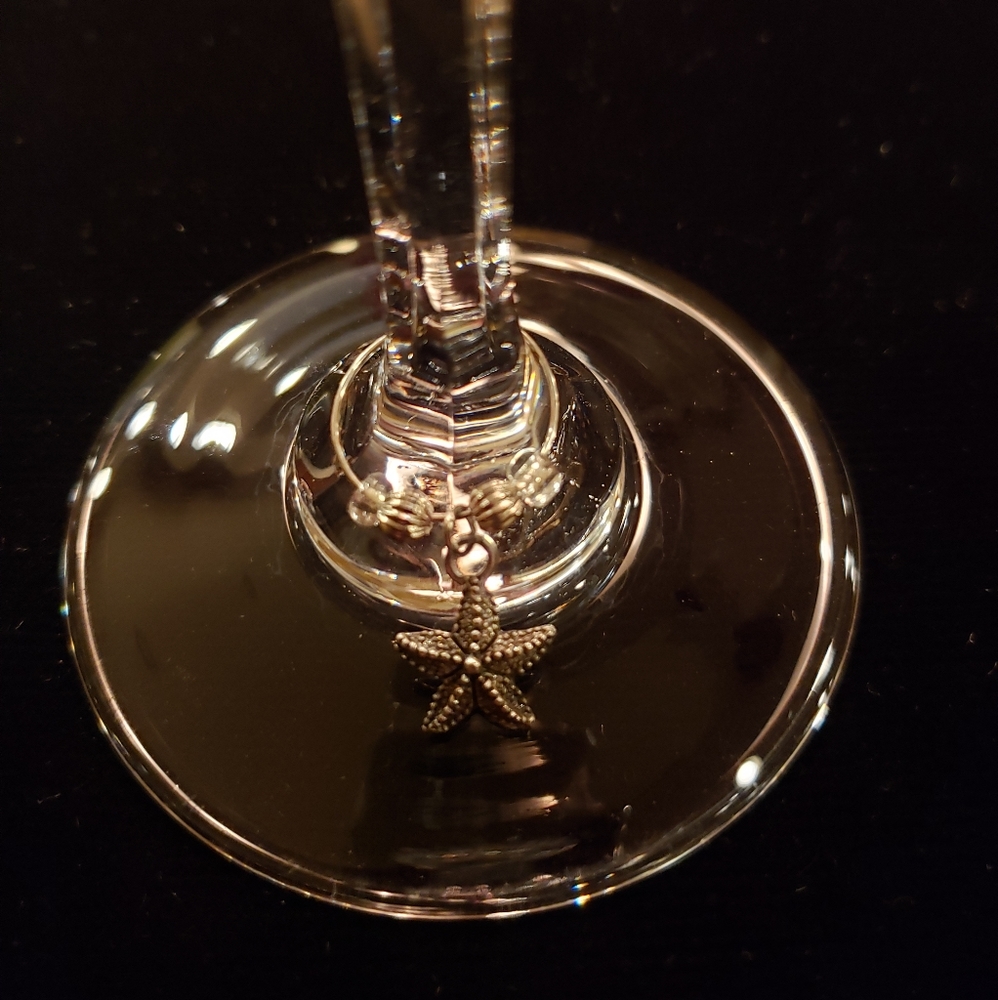 Wineglass charms - nautical themed